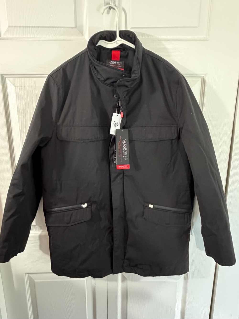 Awearness Kenneth Cole AWEAR TECH 37.5 Black Jacket Men Medium NWT winter coat
